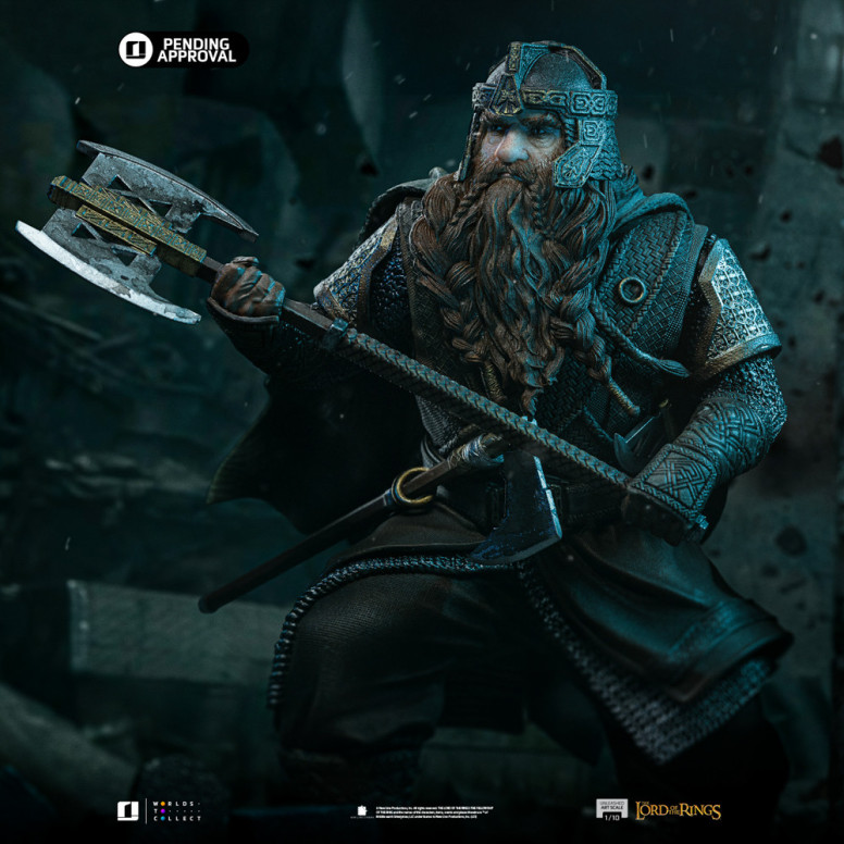 Iron Studios - Gimli scatenato - Il Signore degli Anelli - LOTR Unleashed Art Scale 1/10