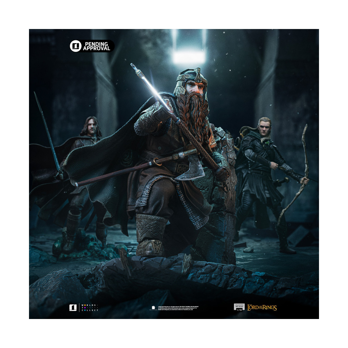 Iron Studios - Gimli scatenato - Il Signore degli Anelli - LOTR Unleashed Art Scale 1/10