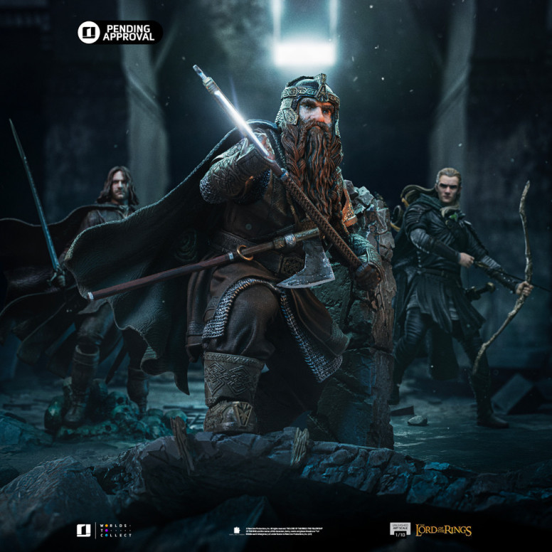Iron Studios - Gimli scatenato - Il Signore degli Anelli - LOTR Unleashed Art Scale 1/10