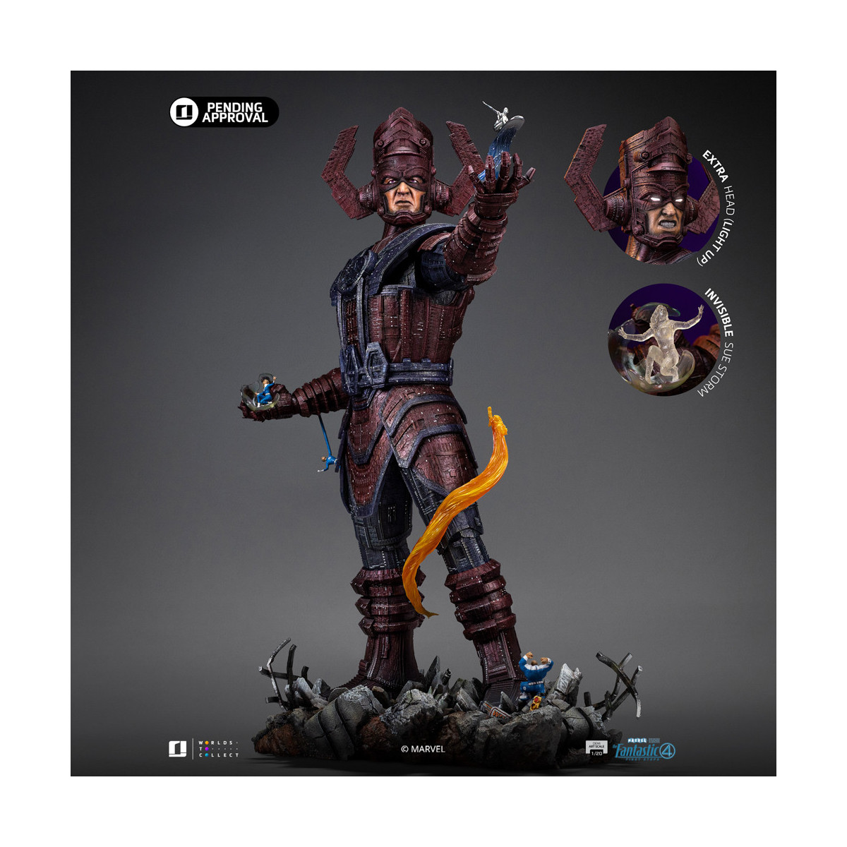 Iron Studios - Marvel Fantastic 4 - Galactus Diorama Deluxe Demi Art Scala 1/20