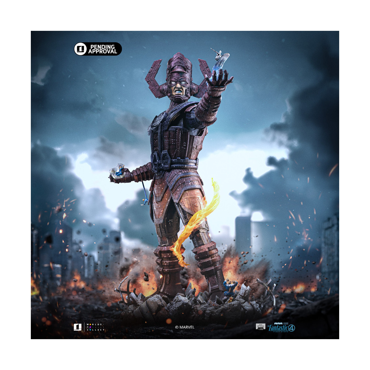 Iron Studios - Marvel Fantastic 4 - Galactus Diorama Deluxe Demi Art Scala 1/20
