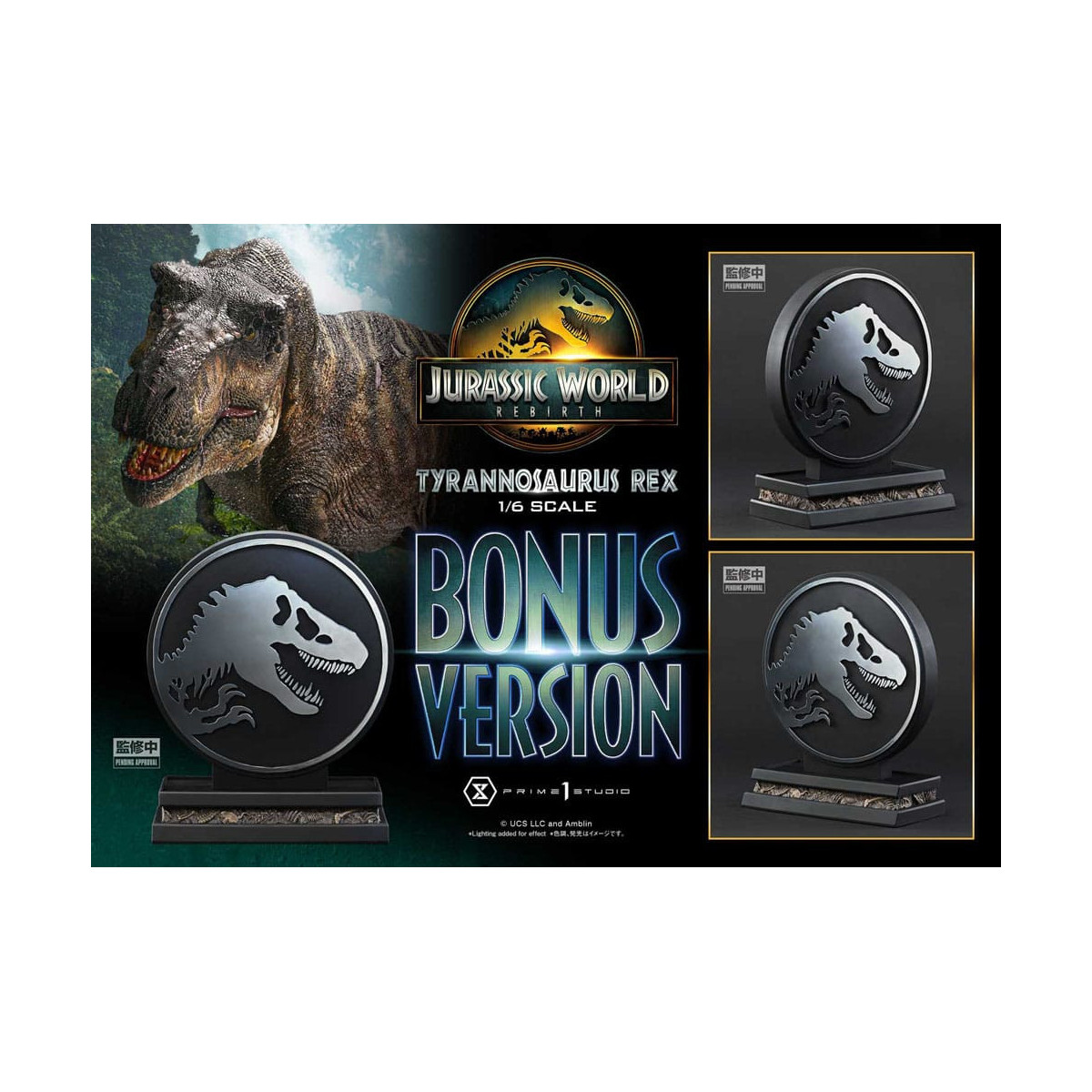 Prime 1 Studio - Jurassic World: Renaissance - Legacy Museum Collection 1/6 Tyrannosaurus Rex Versione Bonus