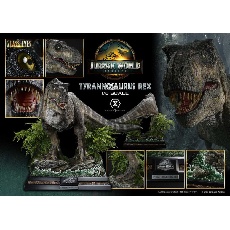 Prime 1 Studio - Jurassic World: Renaissance - Legacy Museum Collection 1/6 Tyrannosaurus Rex Versione Bonus