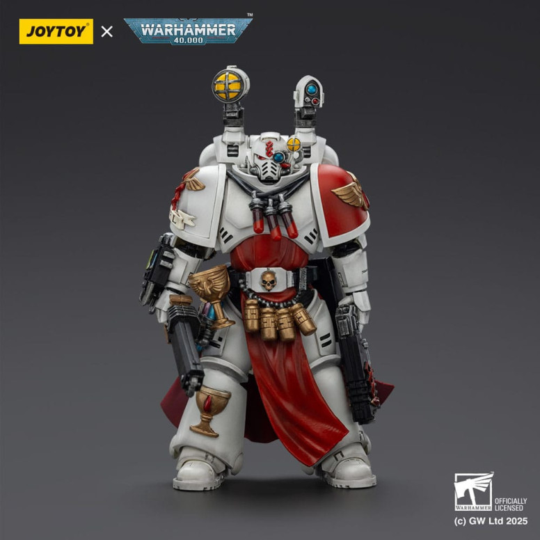Joytoy - Warhammer - Blood Angels - Sacerdote Sanguinario con pistola a proiettile pesante, spada a catena e narcotico