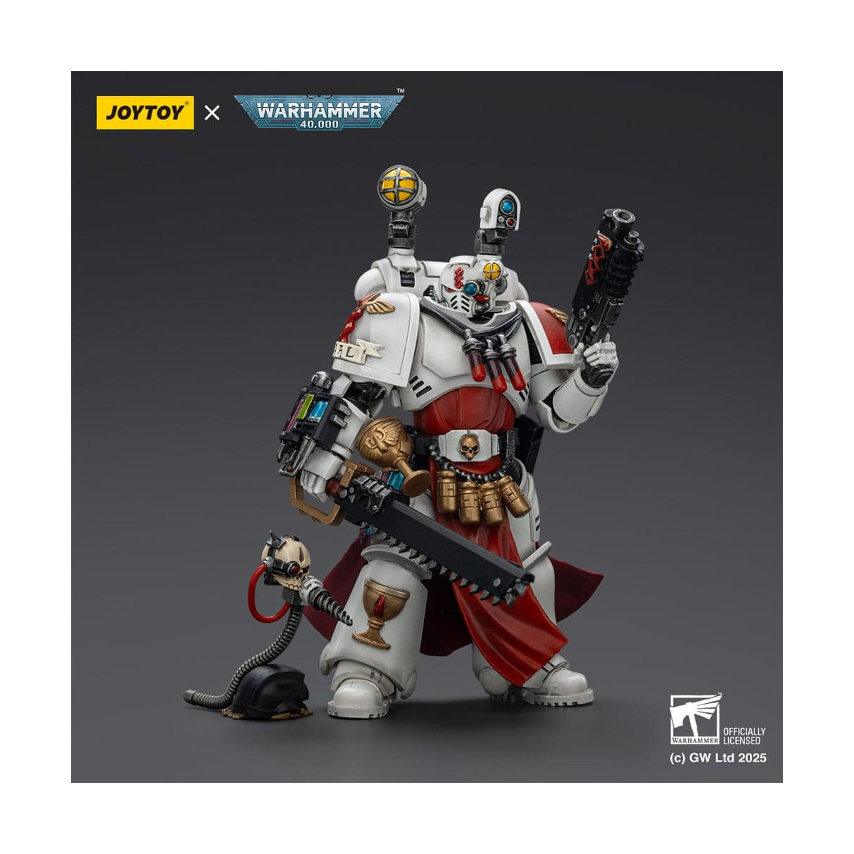 Joytoy - Warhammer - Blood Angels - Sacerdote Sanguinario con pistola a proiettile pesante, spada a catena e narcotico