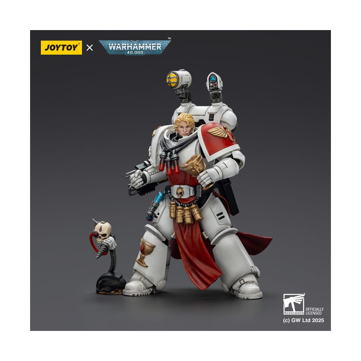 Joytoy - Warhammer - Blood Angels - Sacerdote Sanguinario con pistola a proiettile pesante, spada a catena e narcotico