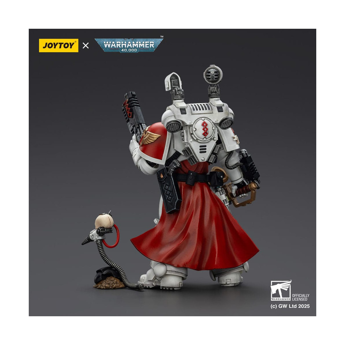 Joytoy - Warhammer - Blood Angels - Sacerdote Sanguinario con pistola a proiettile pesante, spada a catena e narcotico