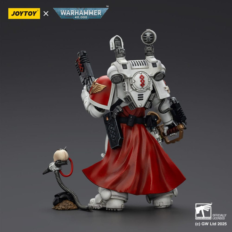 Joytoy - Warhammer - Blood Angels - Sacerdote Sanguinario con pistola a proiettile pesante, spada a catena e narcotico