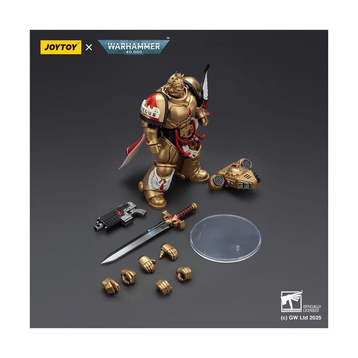 Joytoy - Warhammer - Blood Angels - Capitano con pistola a proiettile pesante e spada elettrica