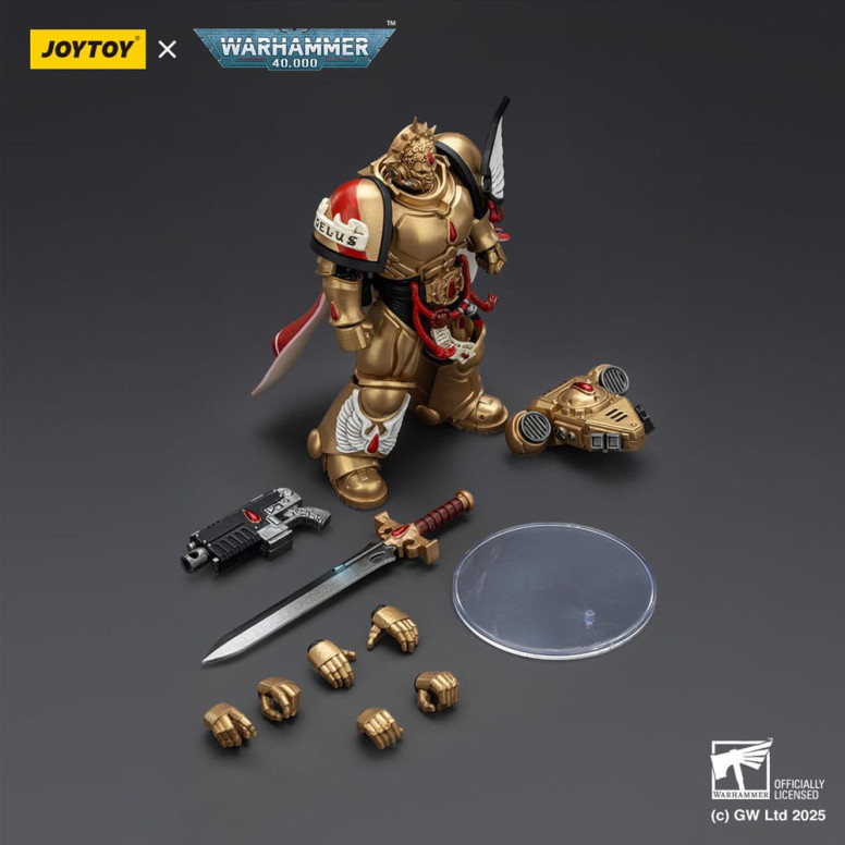 Joytoy - Warhammer - Blood Angels - Capitano con pistola a proiettile pesante e spada elettrica