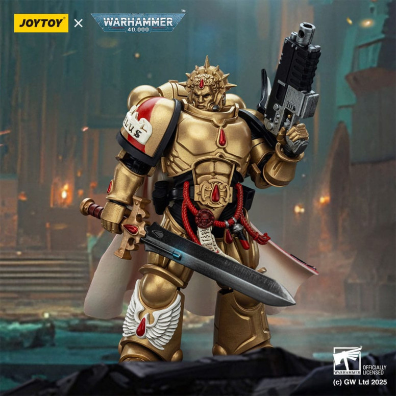 Joytoy - Warhammer - Blood Angels - Capitano con pistola a proiettile pesante e spada elettrica