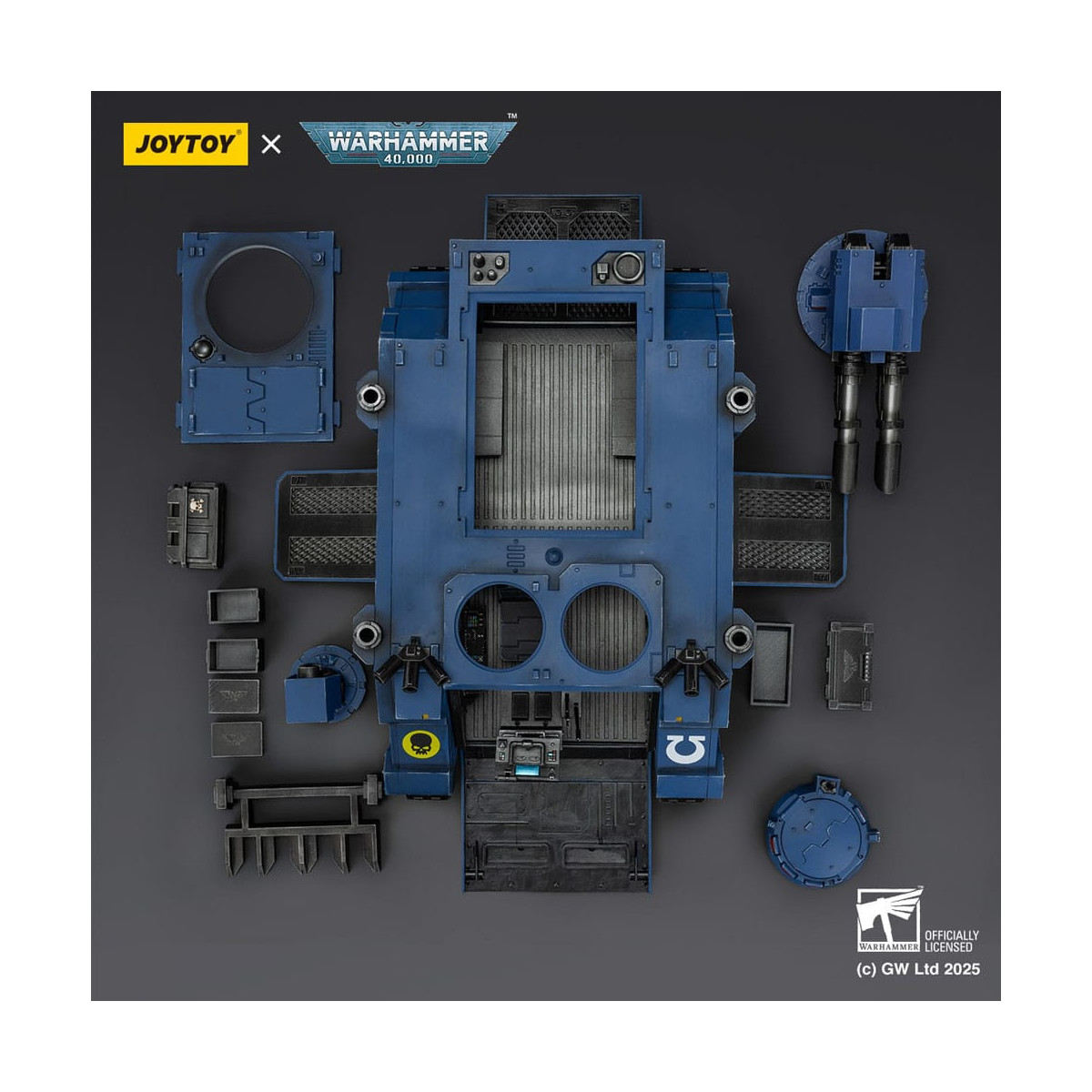 JoyToy - Space Marines - Ultramarines - Razorback con doppio lascannon 1/18 - Warhammer 40K