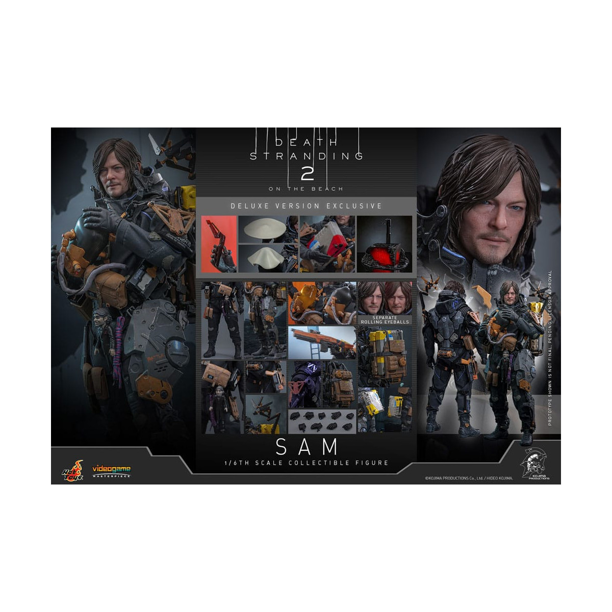 Hot Toys - Death Stranding 2: On the Beach VGM 1/6 - SAM Versione Deluxe
