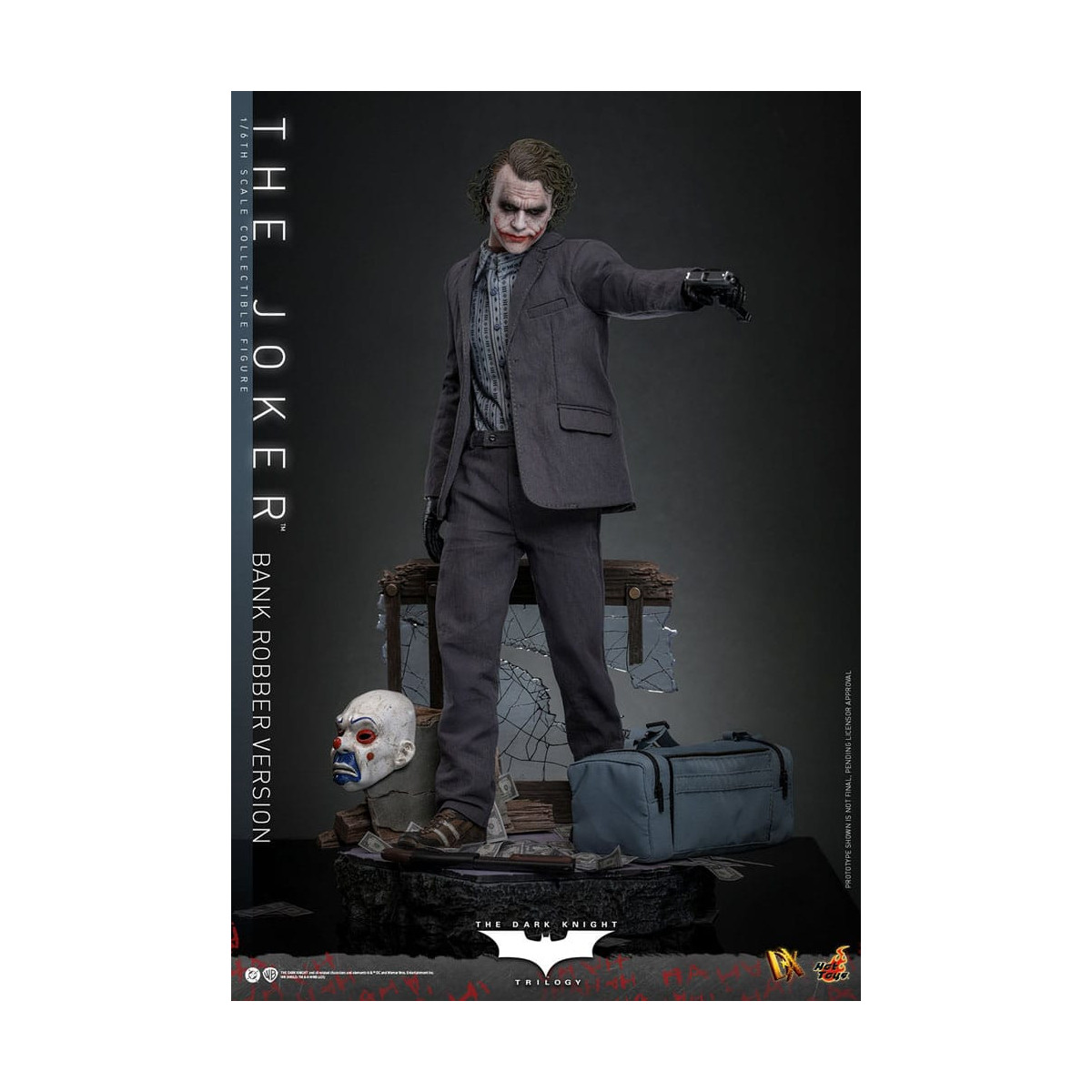Hot Toys - Il Cavaliere Oscuro - Joker (versione rapinatore di banche) MMS 1/6
