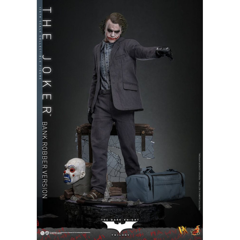 Hot Toys - Il Cavaliere Oscuro - Joker (versione rapinatore di banche) MMS 1/6