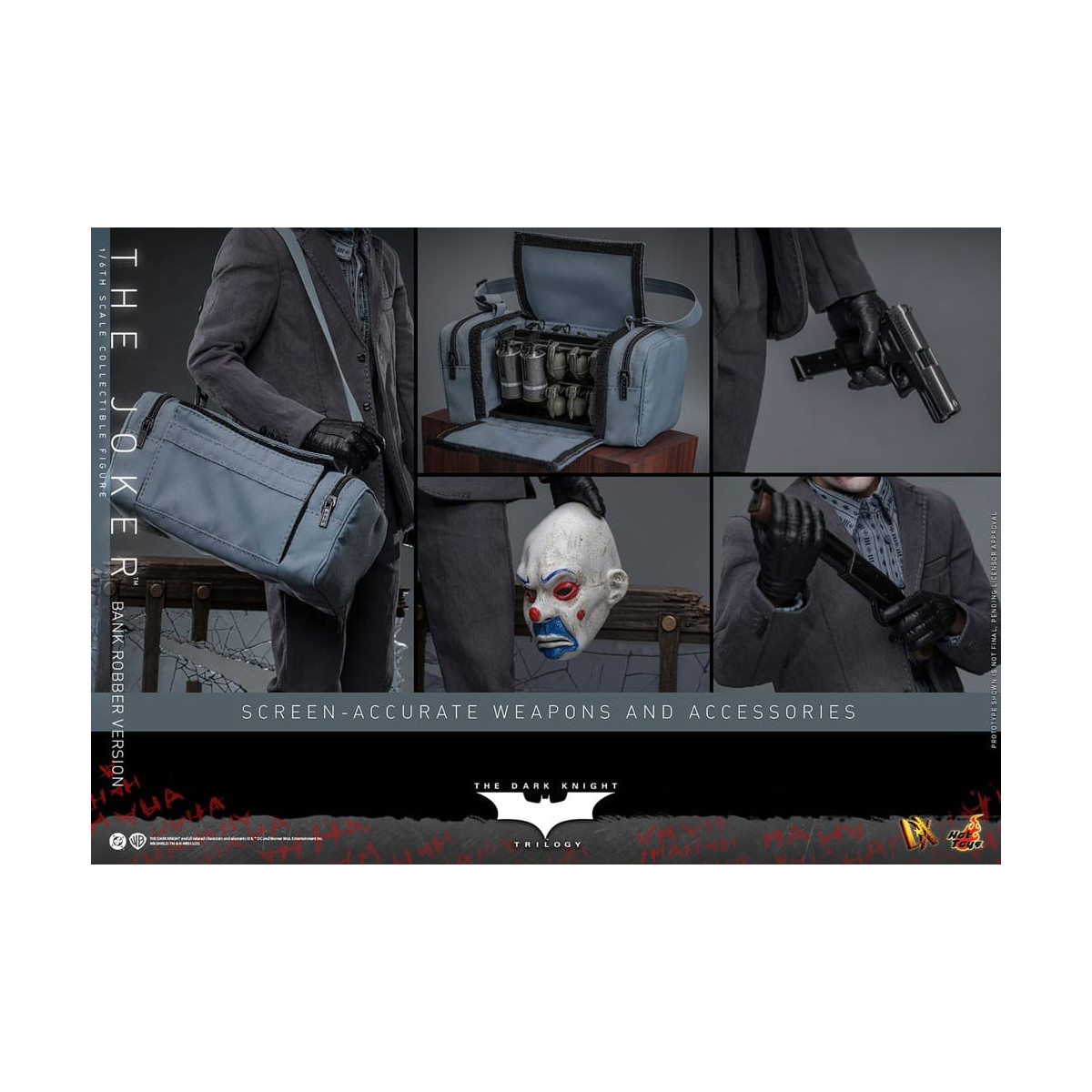 Hot Toys - Il Cavaliere Oscuro - Joker (versione rapinatore di banche) MMS 1/6