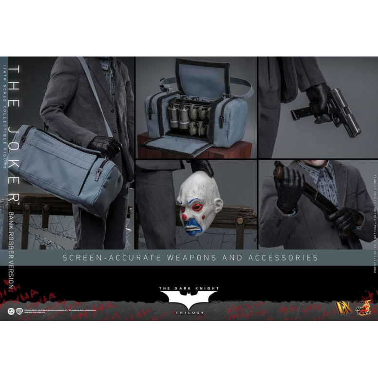 Hot Toys - Il Cavaliere Oscuro - Joker (versione rapinatore di banche) MMS 1/6