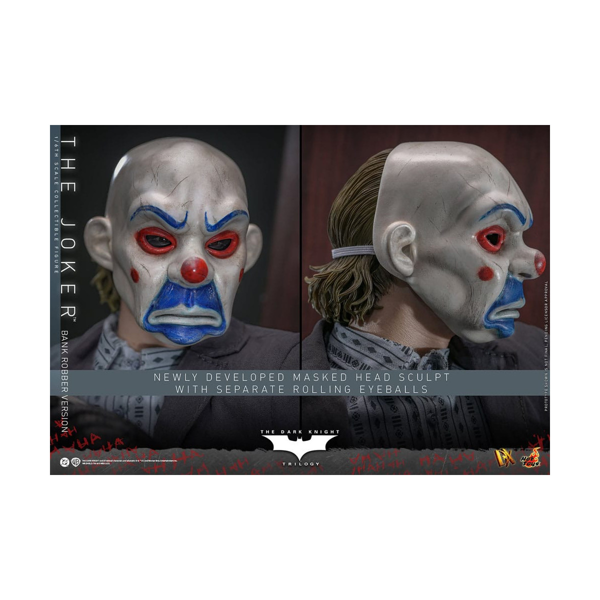 Hot Toys - Il Cavaliere Oscuro - Joker (versione rapinatore di banche) MMS 1/6