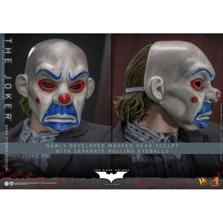 Hot Toys - Il Cavaliere Oscuro - Joker (versione rapinatore di banche) MMS 1/6