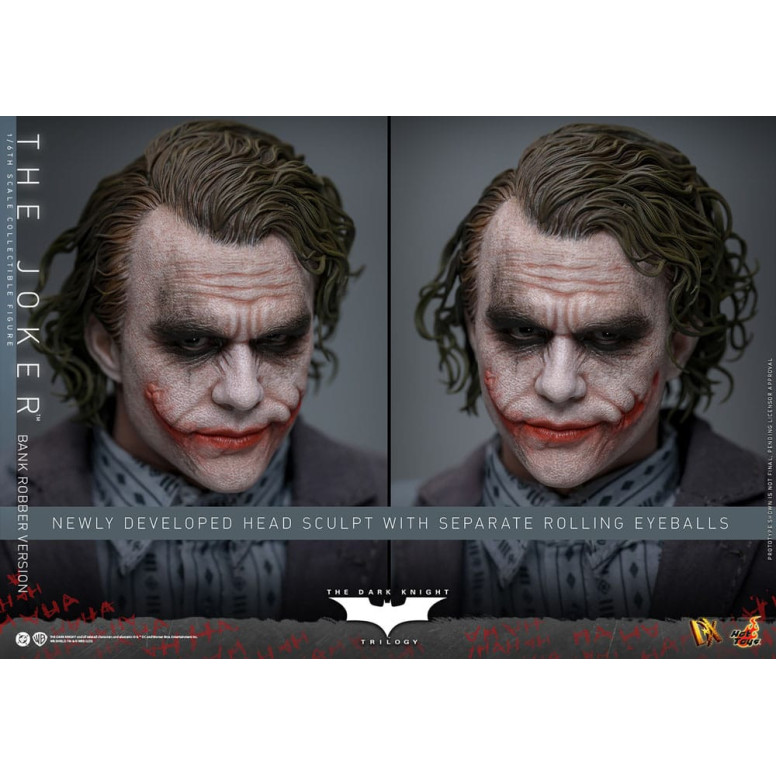 Hot Toys - Il Cavaliere Oscuro - Joker (versione rapinatore di banche) MMS 1/6