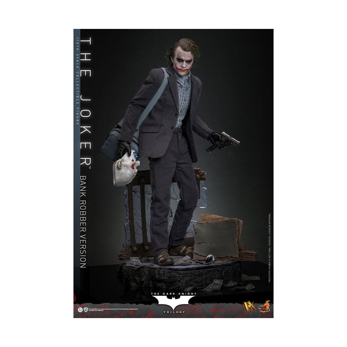 Hot Toys - Il Cavaliere Oscuro - Joker (versione rapinatore di banche) MMS 1/6