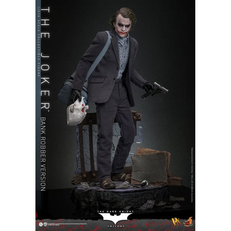 Hot Toys - Il Cavaliere Oscuro - Joker (versione rapinatore di banche) MMS 1/6