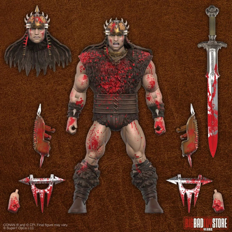 Super 7 - Conan le Barbare - Ultimates Conan Combattente di Pit intriso di sangue 1/12