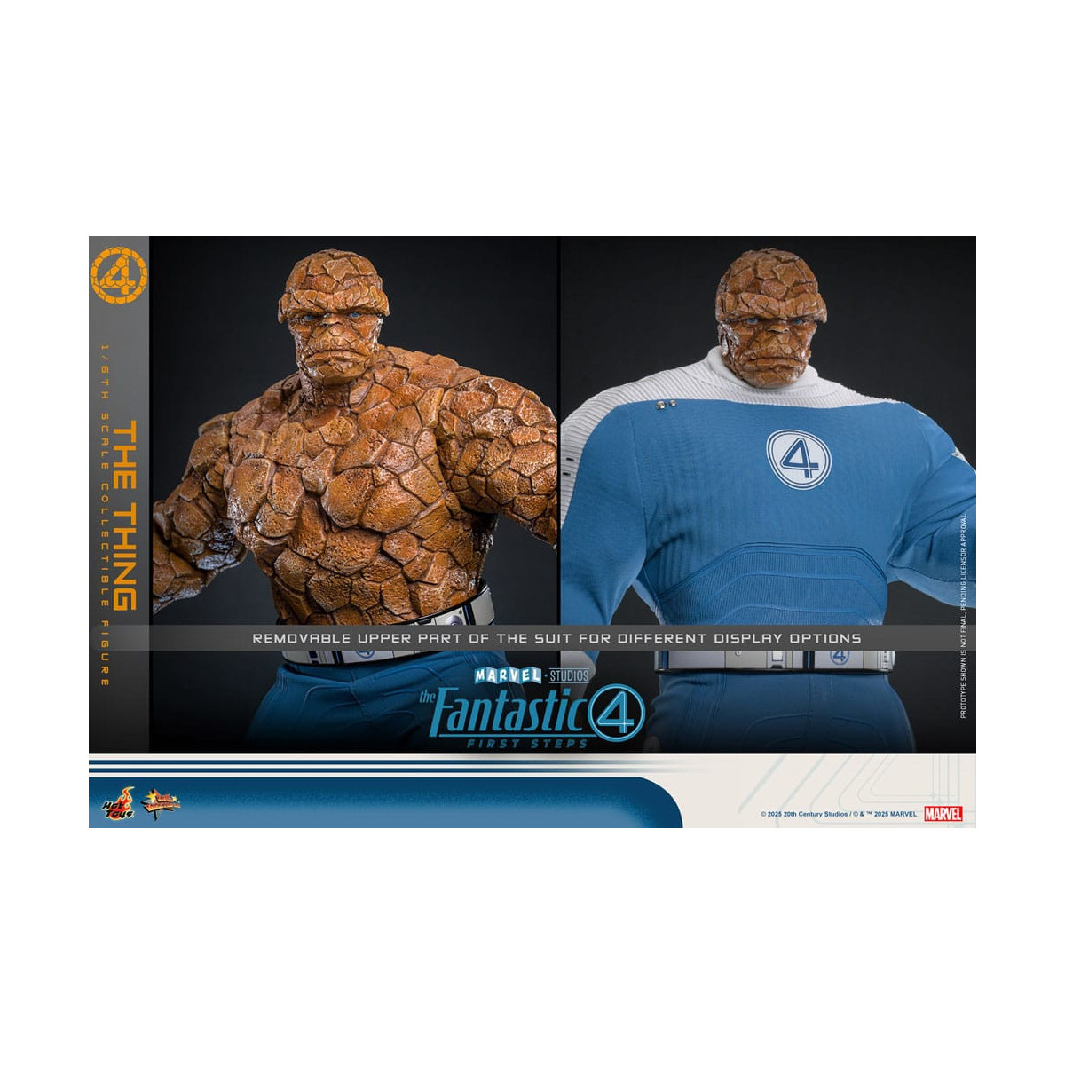 Hot Toys Marvel - Fantastici Quattro: Primi Passi - La Cosa MMS 1/6 - La Cosa