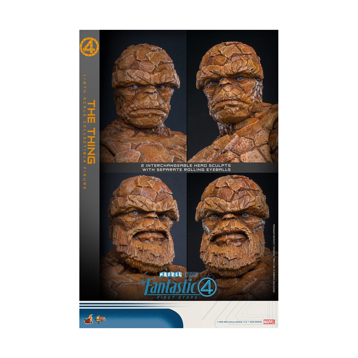 Hot Toys Marvel - Fantastici Quattro: Primi Passi - La Cosa MMS 1/6 - La Cosa