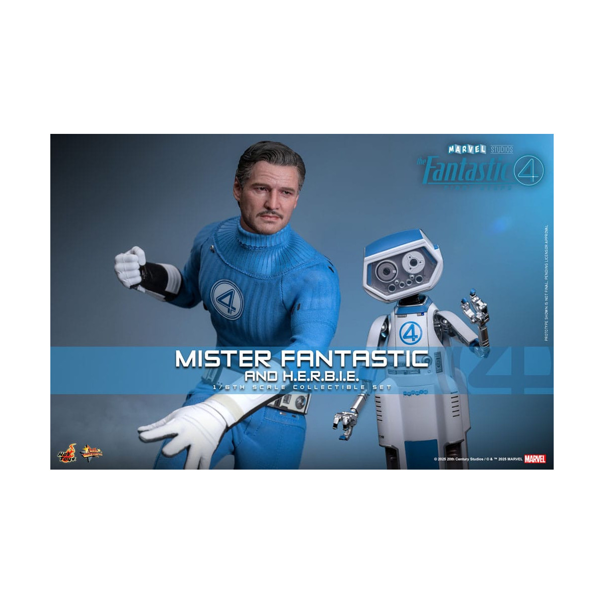 Hot Toys Marvel - Fantastici Quattro: Primi Passi - Mister Fantastic & H.E.R.B.I.E. MMS 1/6 - Reed Richards