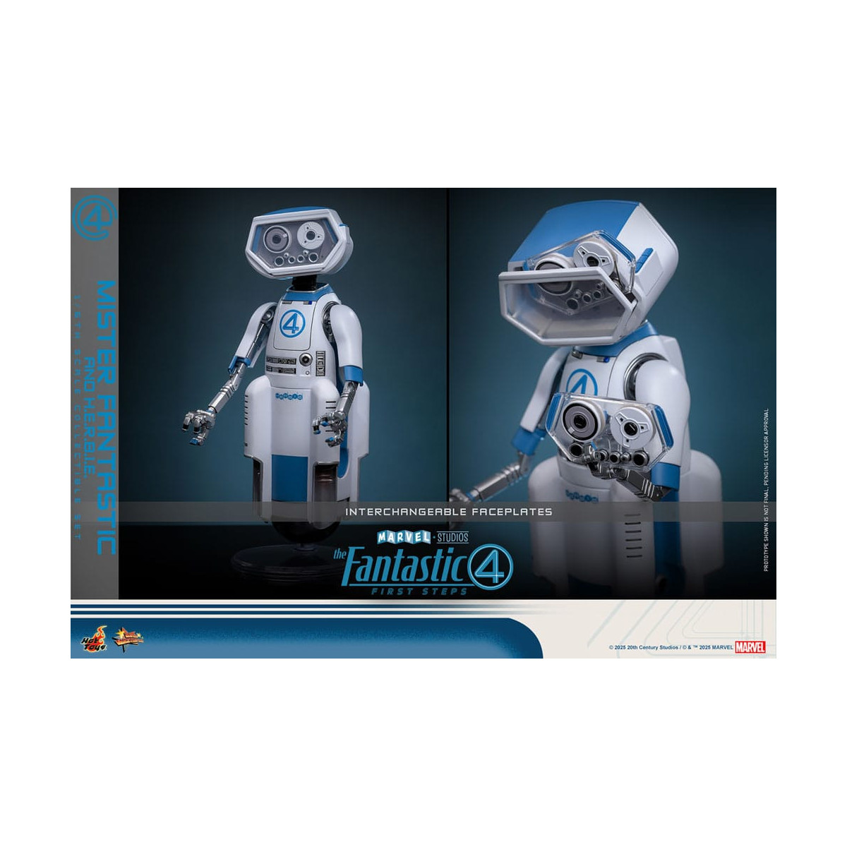 Hot Toys Marvel - Fantastici Quattro: Primi Passi - Mister Fantastic & H.E.R.B.I.E. MMS 1/6 - Reed Richards
