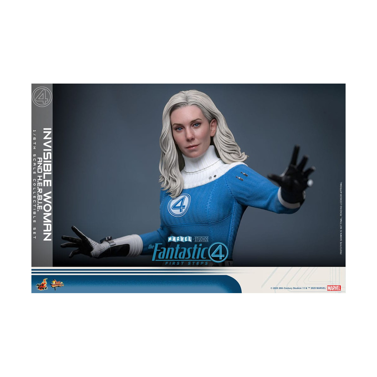 Hot Toys Marvel - Fantastici Quattro: Primi Passi - Donna Invisibile e H.E.R.B.I.E. MMS 1/6 - Sue Storm