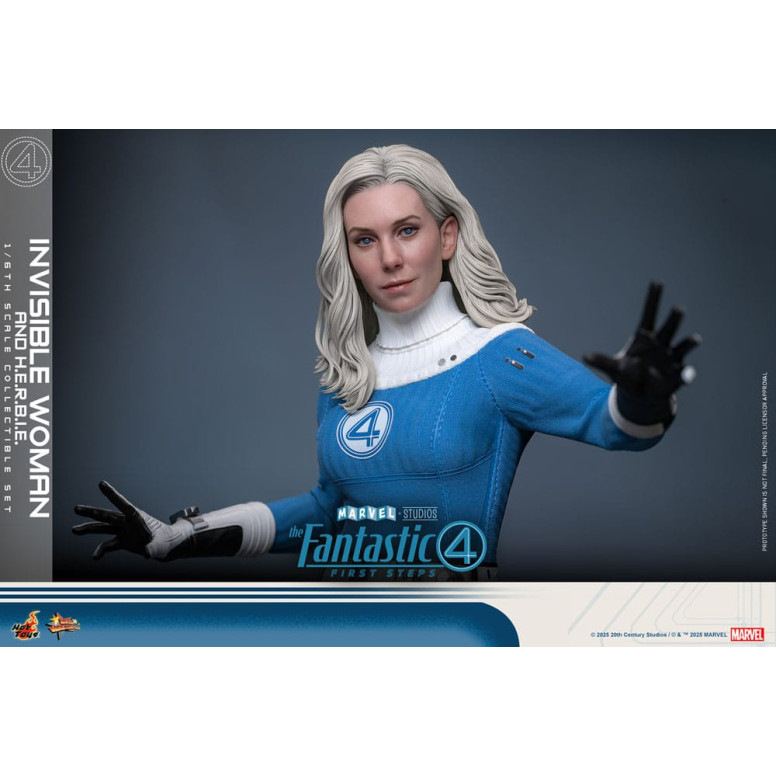 Hot Toys Marvel - Fantastici Quattro: Primi Passi - Donna Invisibile e H.E.R.B.I.E. MMS 1/6 - Sue Storm