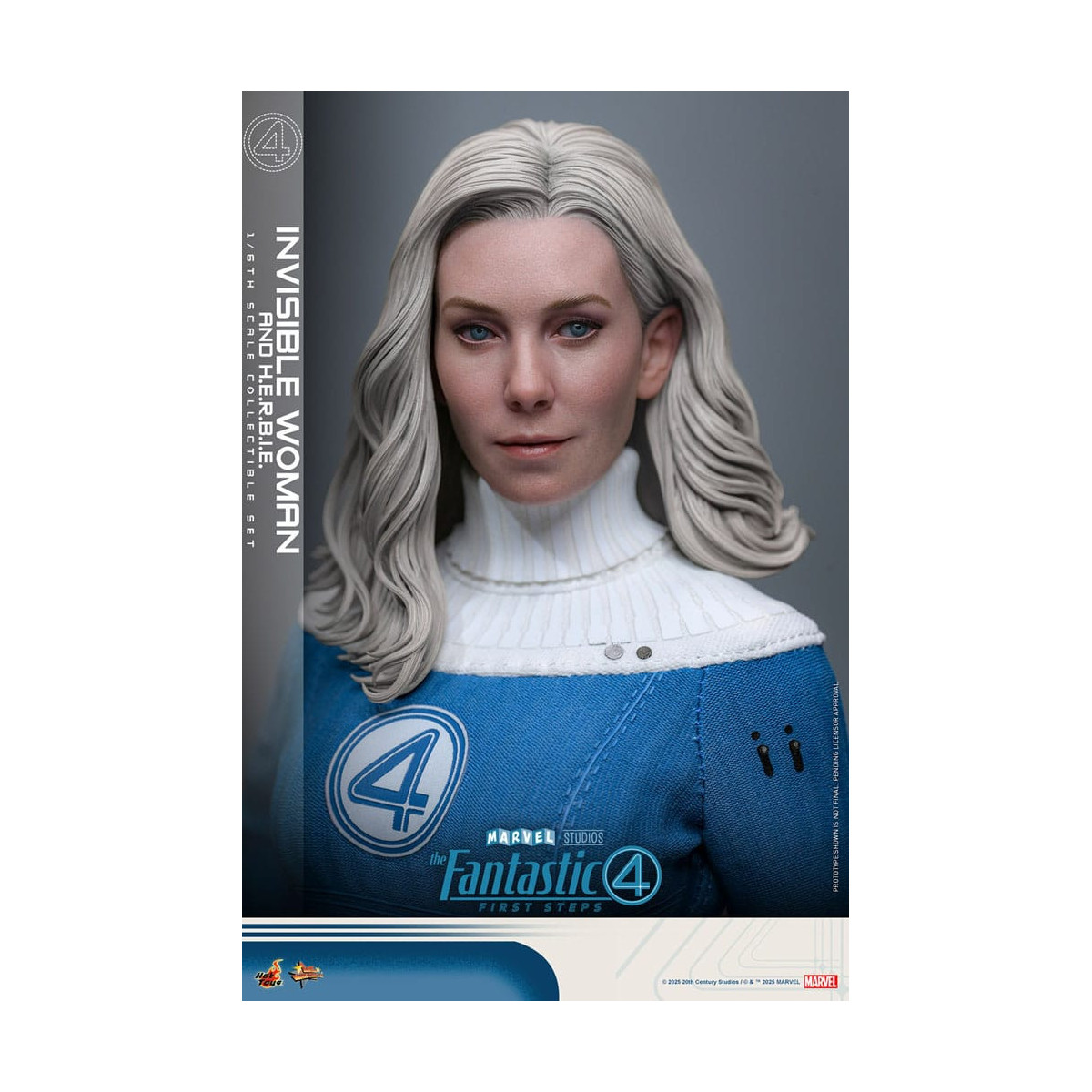 Hot Toys Marvel - Fantastici Quattro: Primi Passi - Donna Invisibile e H.E.R.B.I.E. MMS 1/6 - Sue Storm