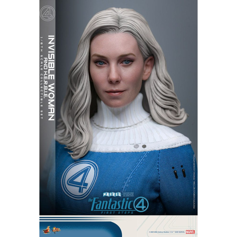 Hot Toys Marvel - Fantastici Quattro: Primi Passi - Donna Invisibile e H.E.R.B.I.E. MMS 1/6 - Sue Storm