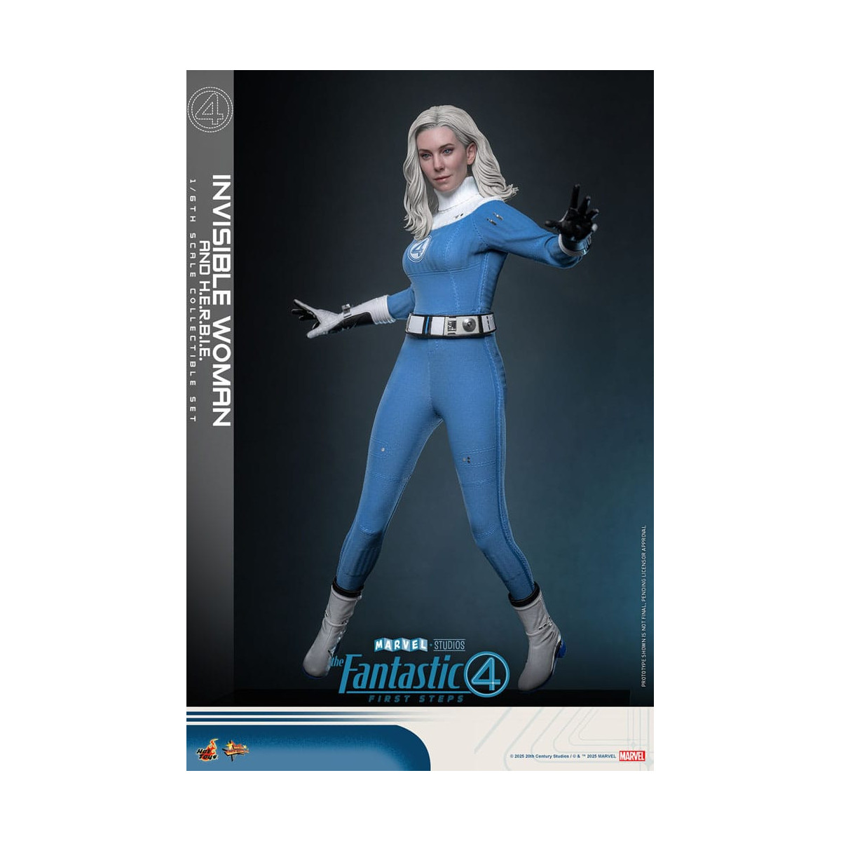 Hot Toys Marvel - Fantastici Quattro: Primi Passi - Donna Invisibile e H.E.R.B.I.E. MMS 1/6 - Sue Storm