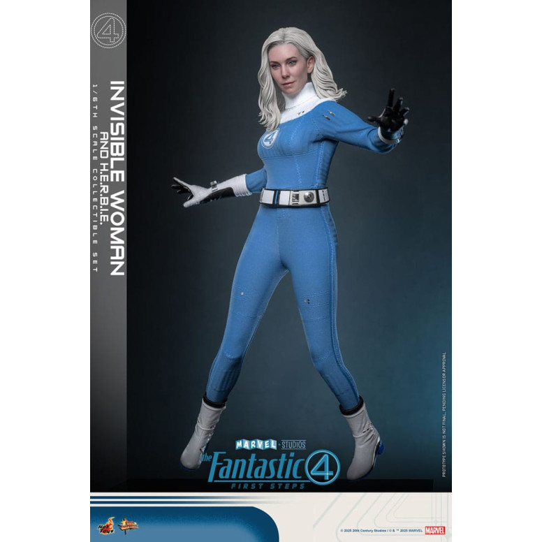 Hot Toys Marvel - Fantastici Quattro: Primi Passi - Donna Invisibile e H.E.R.B.I.E. MMS 1/6 - Sue Storm