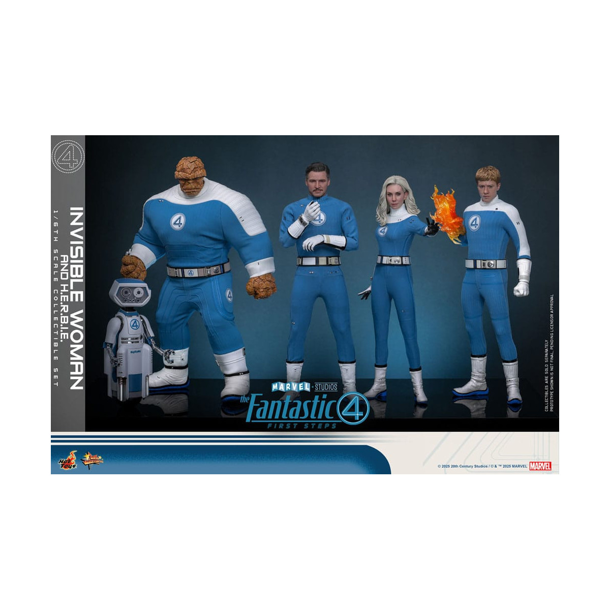 Hot Toys Marvel - Fantastici Quattro: Primi Passi - Donna Invisibile e H.E.R.B.I.E. MMS 1/6 - Sue Storm