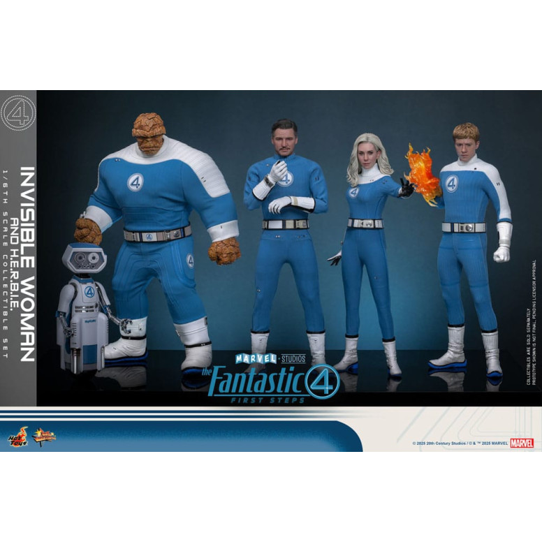 Hot Toys Marvel - Fantastici Quattro: Primi Passi - Donna Invisibile e H.E.R.B.I.E. MMS 1/6 - Sue Storm