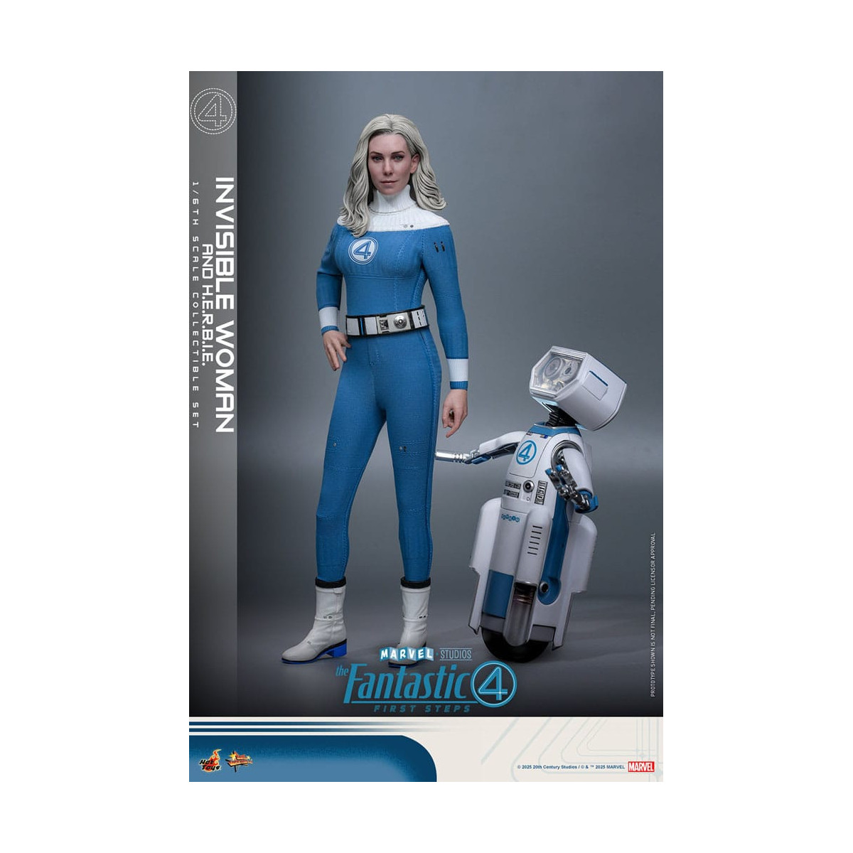Hot Toys Marvel - Fantastici Quattro: Primi Passi - Donna Invisibile e H.E.R.B.I.E. MMS 1/6 - Sue Storm