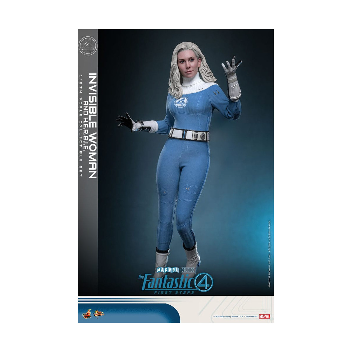 Hot Toys Marvel - Fantastici Quattro: Primi Passi - Donna Invisibile e H.E.R.B.I.E. MMS 1/6 - Sue Storm