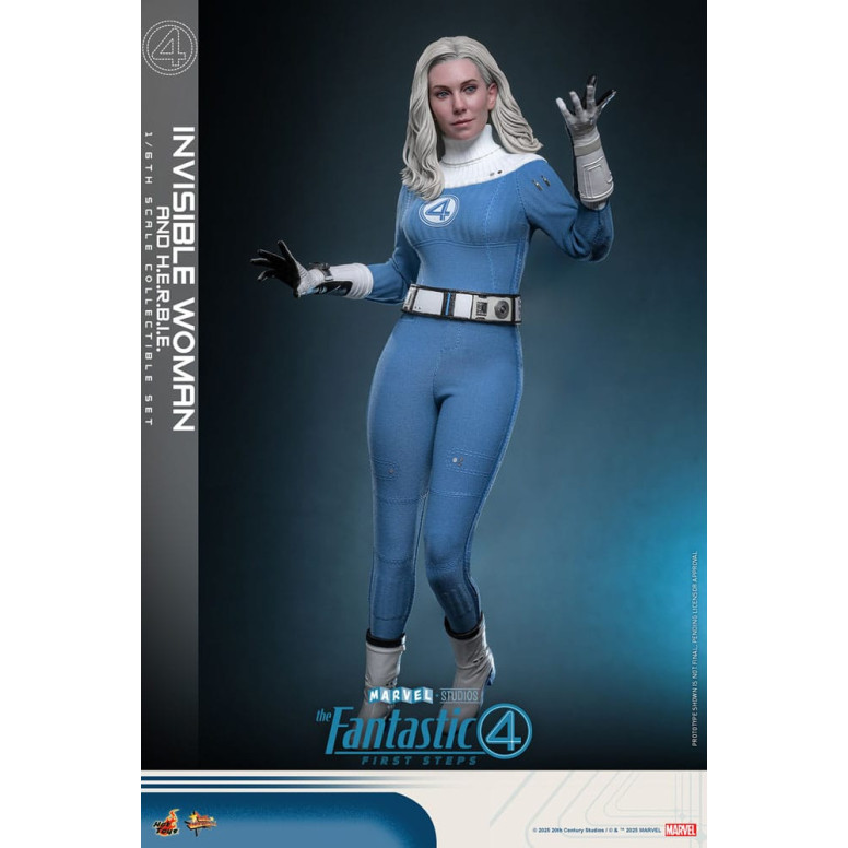 Hot Toys Marvel - Fantastici Quattro: Primi Passi - Donna Invisibile e H.E.R.B.I.E. MMS 1/6 - Sue Storm