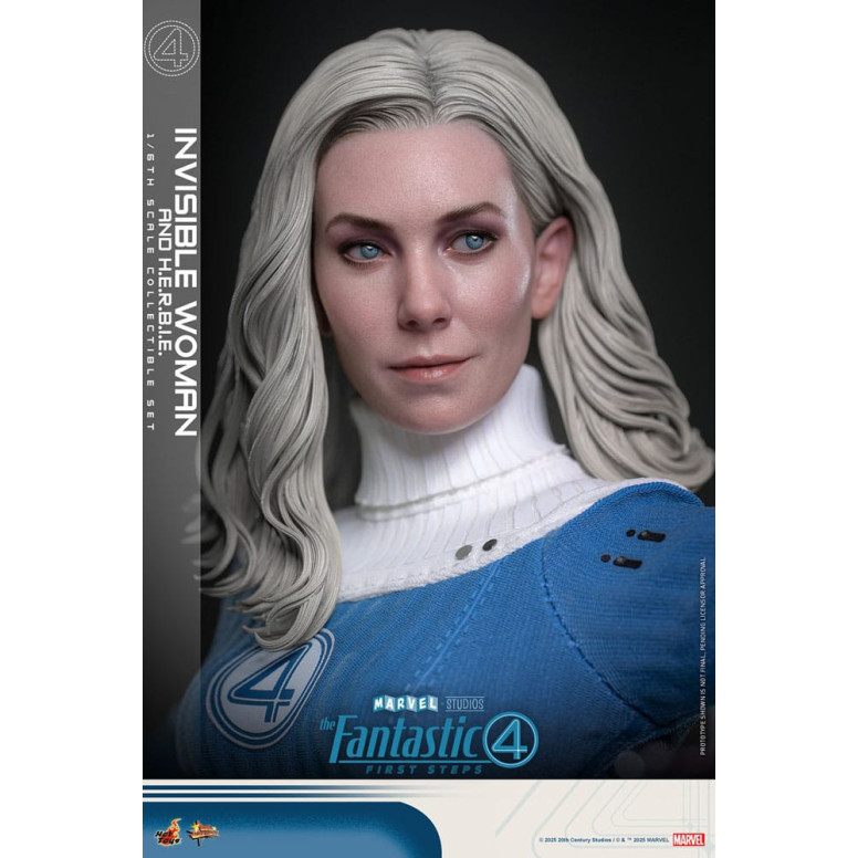 Hot Toys Marvel - Fantastici Quattro: Primi Passi - Donna Invisibile e H.E.R.B.I.E. MMS 1/6 - Sue Storm