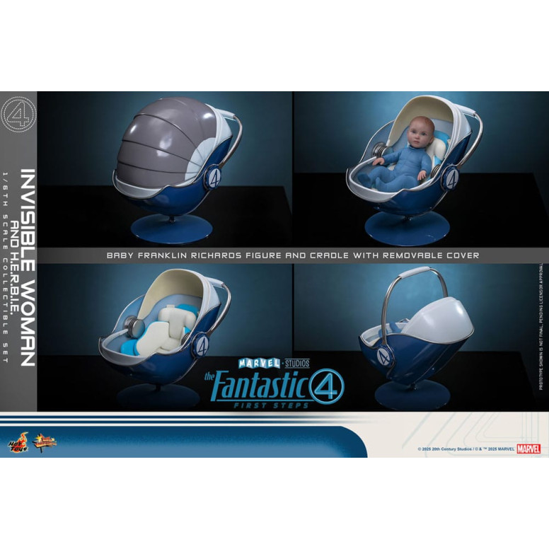 Hot Toys Marvel - Fantastici Quattro: Primi Passi - Donna Invisibile e H.E.R.B.I.E. MMS 1/6 - Sue Storm
