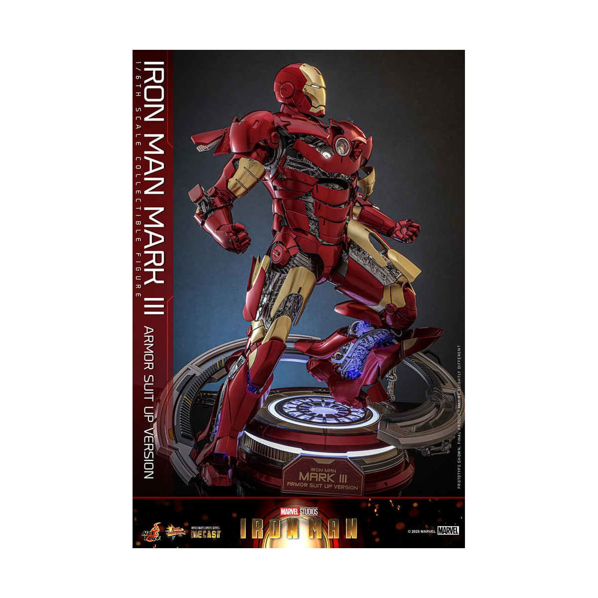 Hot Toys Marvel - Iron Man Mark III (versione armatura) Die Cast MMS 1/6