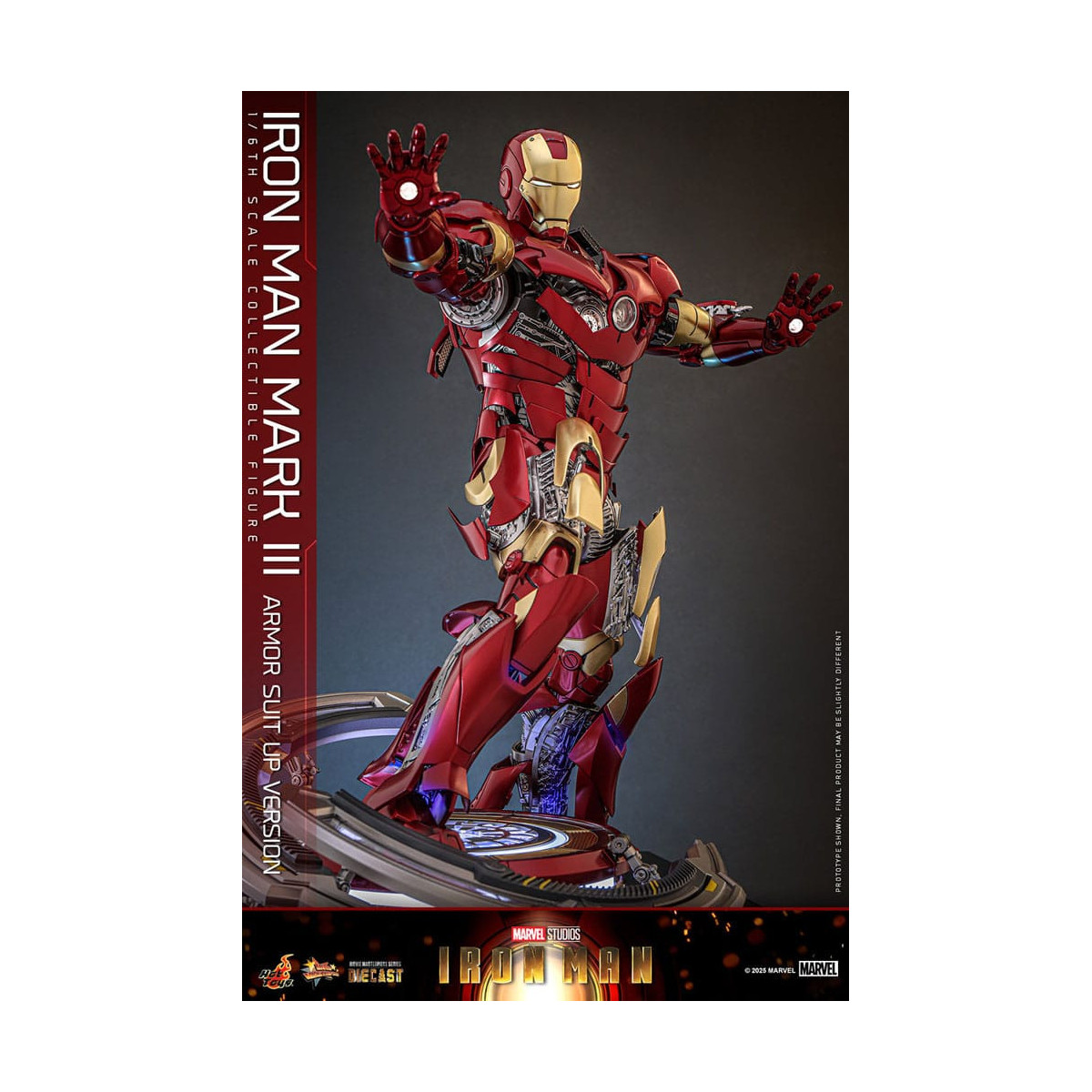 Hot Toys Marvel - Iron Man Mark III (versione armatura) Die Cast MMS 1/6