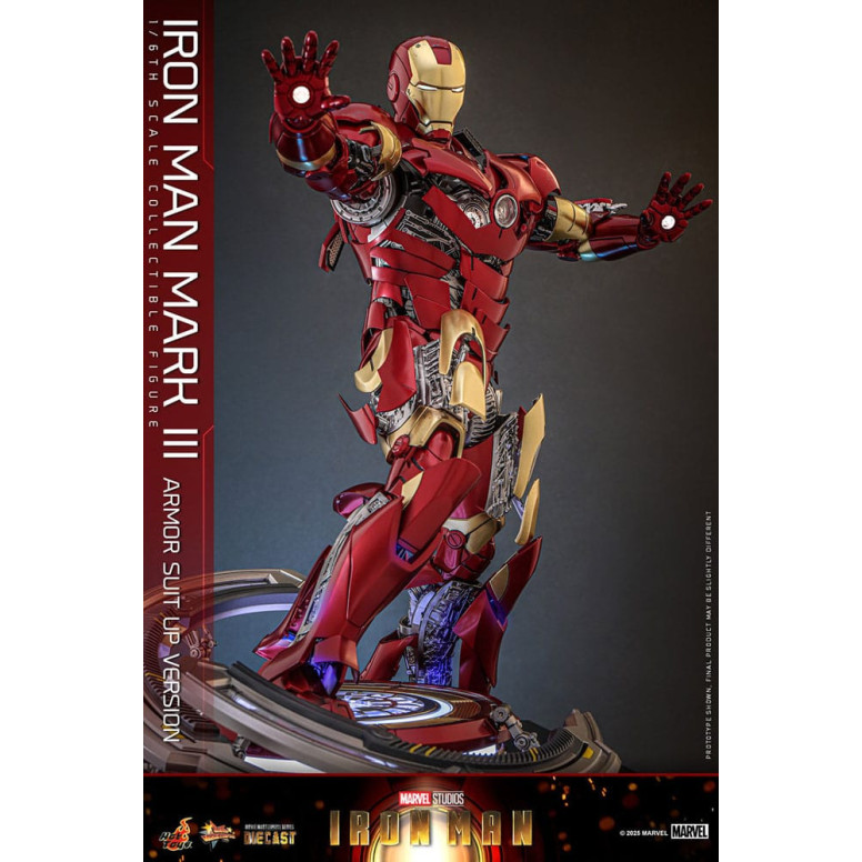 Hot Toys Marvel - Iron Man Mark III (versione armatura) Die Cast MMS 1/6