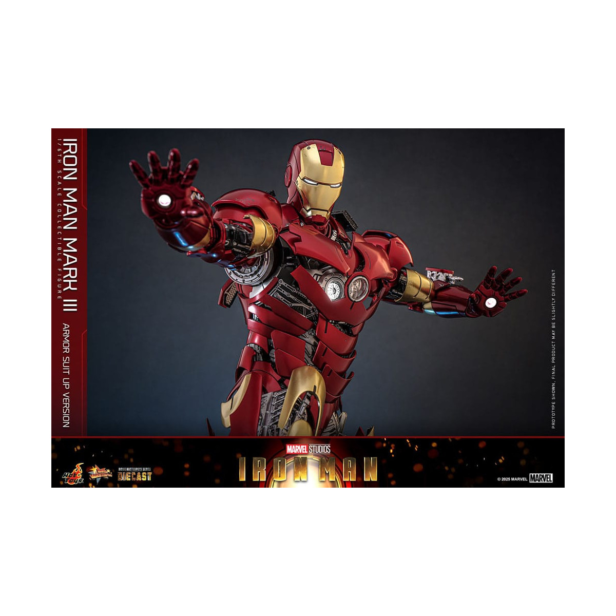 Hot Toys Marvel - Iron Man Mark III (versione armatura) Die Cast MMS 1/6
