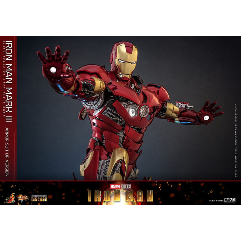 Hot Toys Marvel - Iron Man Mark III (versione armatura) Die Cast MMS 1/6