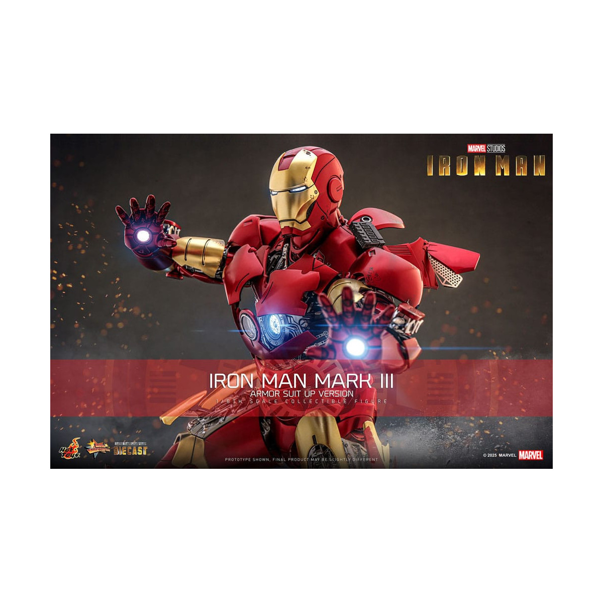 Hot Toys Marvel - Iron Man Mark III (versione armatura) Die Cast MMS 1/6